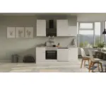 Hornbach Küchenblock Flex Well Wito weiß/weiß 220 cm inkl. Einbaugeräte 8231