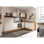 XXXLutz Lauterach - Ihr M&ouml;belhaus bei Bregenz Eckk&uuml;che 310/172 cm in Wei&szlig;, Wildeiche