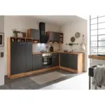 XXXLutz Lauterach - Ihr Möbelhaus bei Bregenz Eckküche 310/172 cm in Grau, Wildeiche