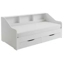 Ausziehbett 90/200 cm in Weiß