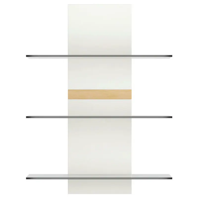 Wandboard in 65/88/23 cm Weiß, Wildeiche