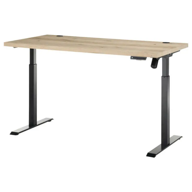 Schreibtisch höhenverstellbar, Kabeldurchlass