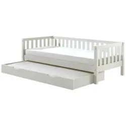 Ausziehbett 90/200 cm in Wei&szlig;