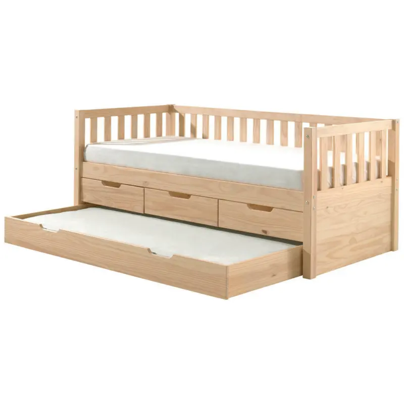 Ausziehbett 90/200 cm in Kieferfarben