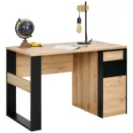 XXXLutz Lauterach - Ihr Möbelhaus bei Bregenz Schreibtisch 120/63/76 cm in Schwarz, Eiche Artisan