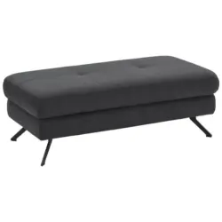 Hocker in Textil Grau