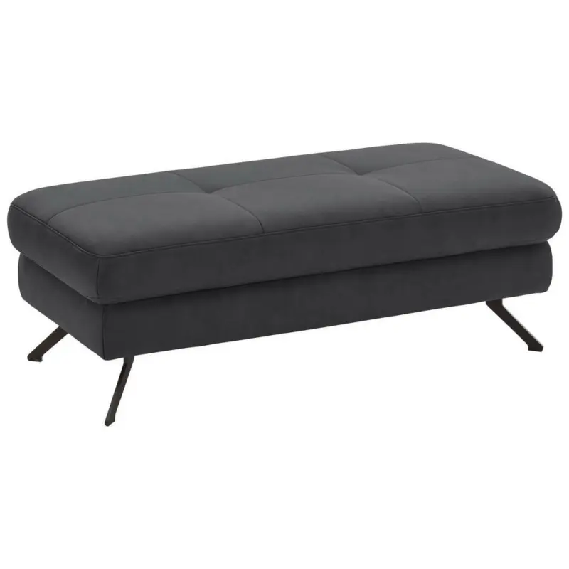 Hocker in Textil Grau