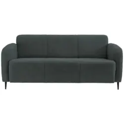 Dreisitzer-Sofa in Teddystoff Anthrazit