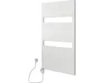 Hornbach Elektrischer Handtuchwärmer SCHULTE Turin Heizstab links 50,5 x 114,3 cm 600 W mit Heizstab 3 regulierbar weiß