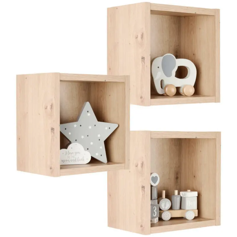 Wandboardset in 29/29/20 cm Eichefarben