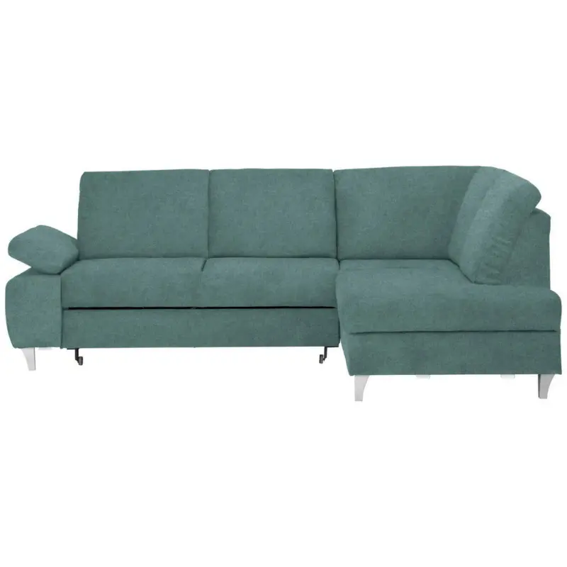 Ecksofa in Flachgewebe Petrol