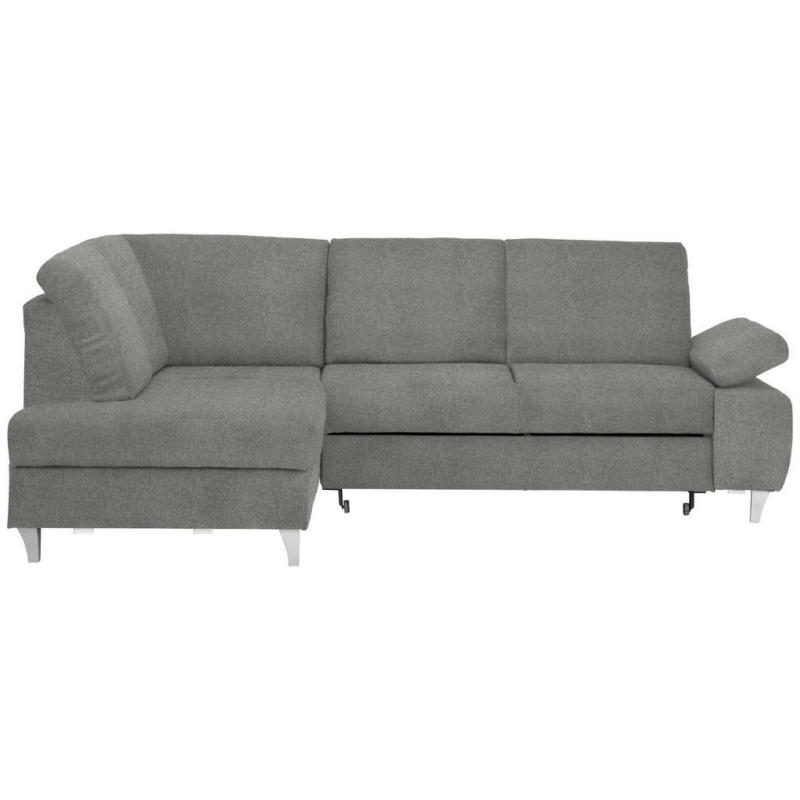 Ecksofa in Flachgewebe Grau