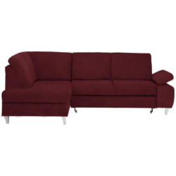 Ecksofa in Flachgewebe Rot