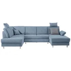 Wohnlandschaft in Struktur Blau