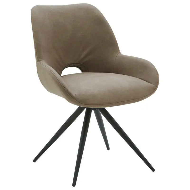 Stuhl in Stahl Mikrofaser