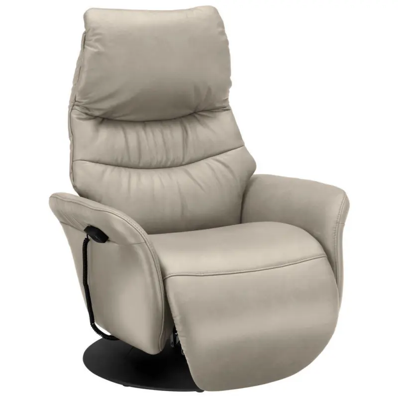Relaxsessel in Leder Creme