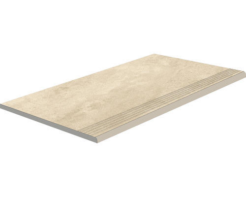 Feinsteinzeug Treppenstufe Jelling 30x60 cm beige matt