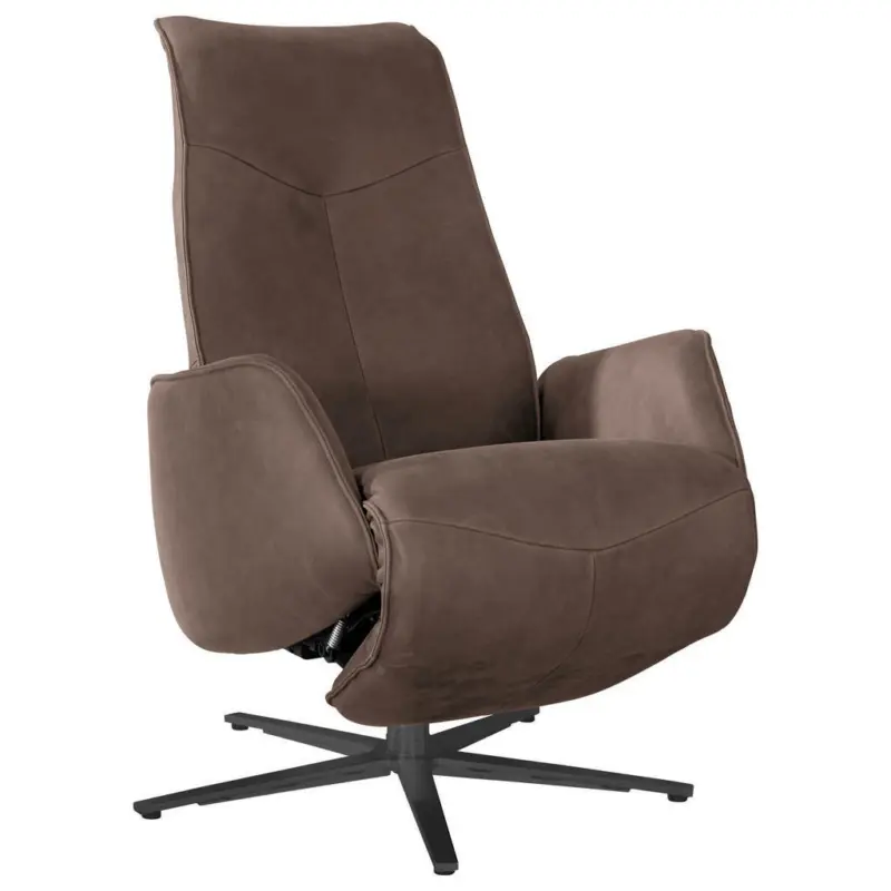 Relaxsessel in Leder Dunkelbraun