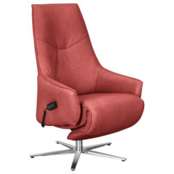 Relaxsessel in Leder Rot