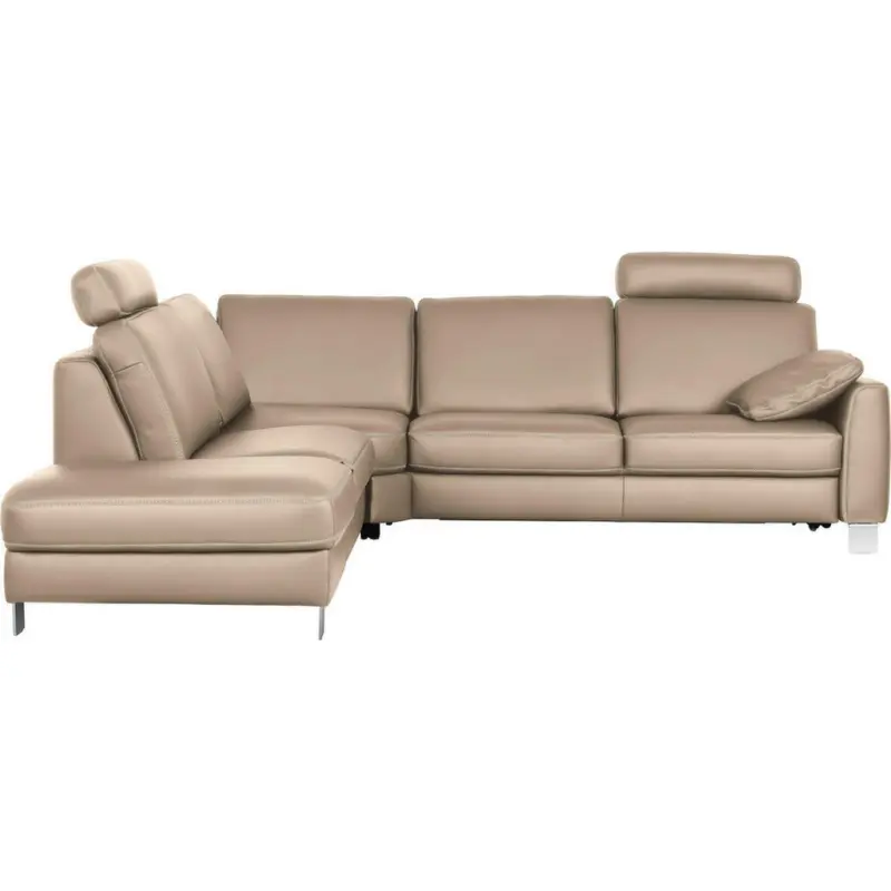 Wohnlandschaft in Echtleder Hellbraun