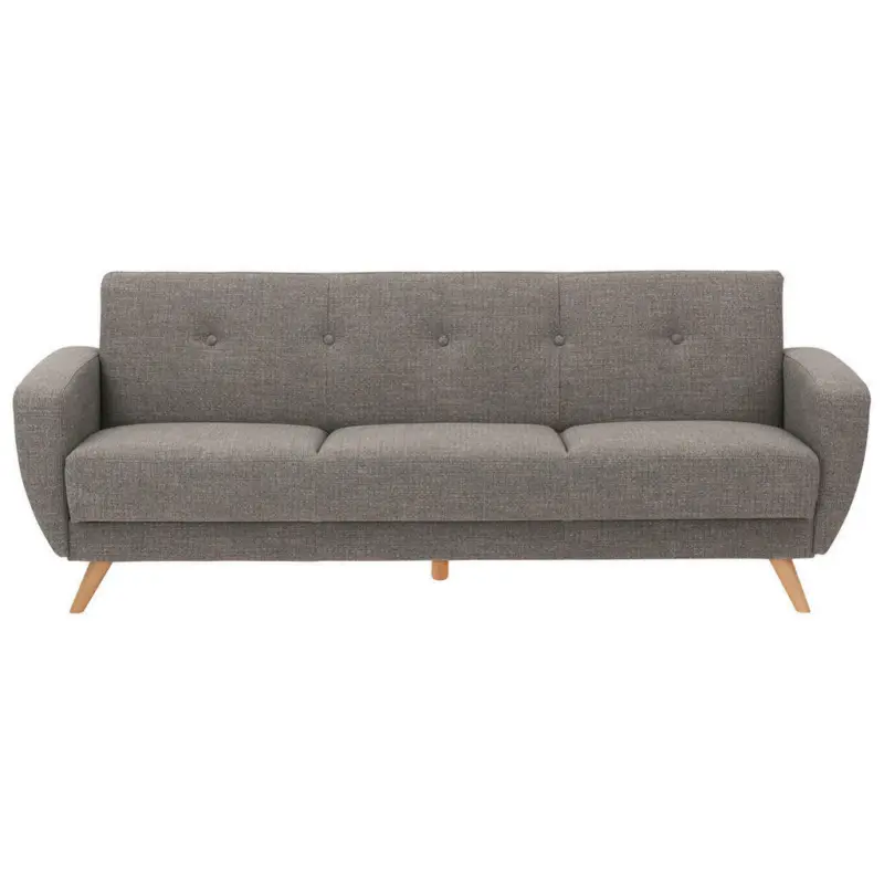 Schlafsofa in Flachgewebe Grau