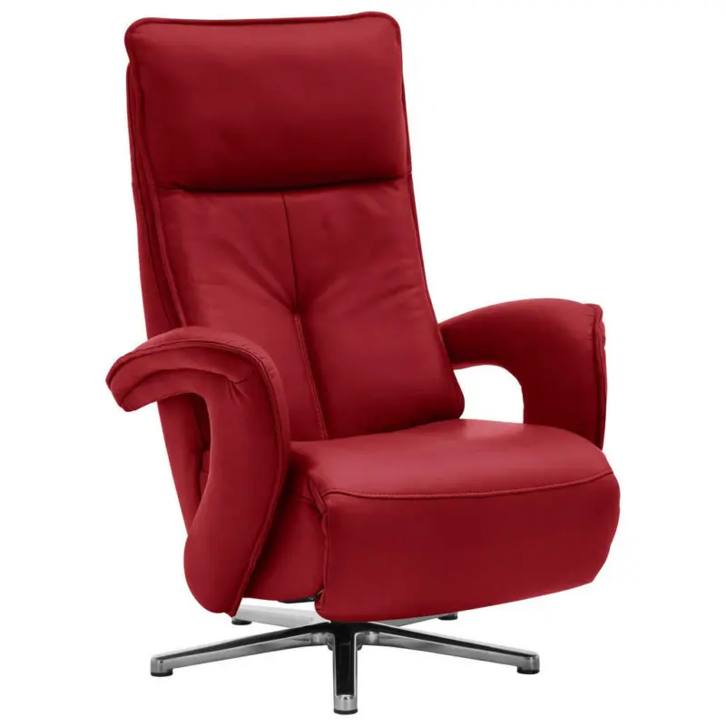 Relaxsessel in Leder Rot