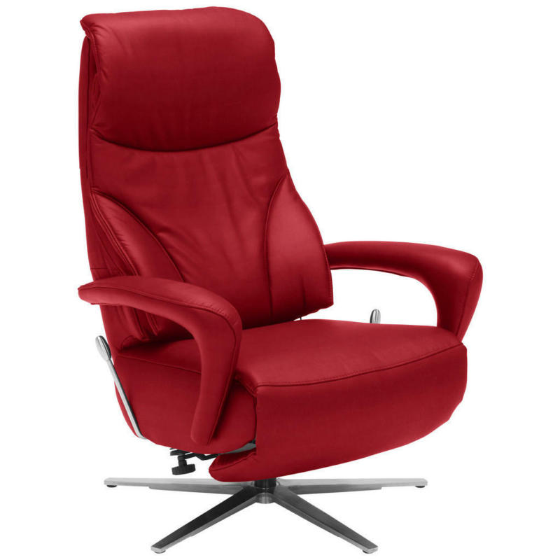 Relaxsessel in Leder Rot