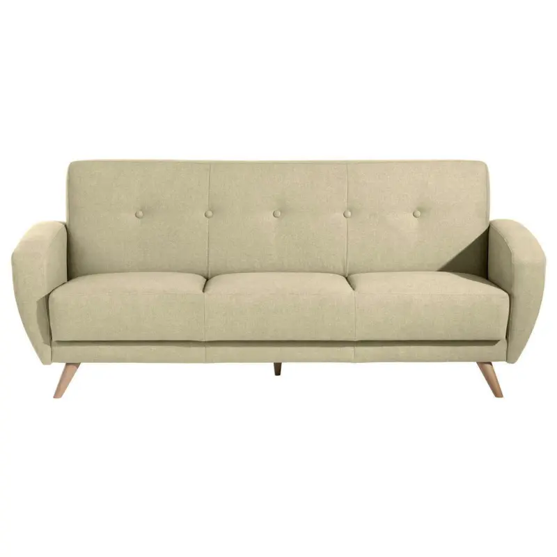 Schlafsofa in Samt, Velours Beige