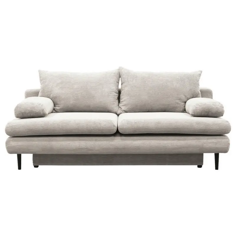 Schlafsofa in Kord Beige