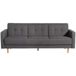 Schlafsofa in Flachgewebe Hellgrau