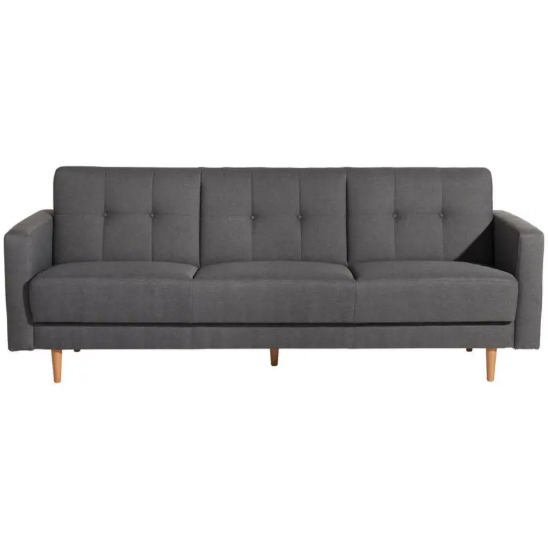 Schlafsofa in Flachgewebe Hellgrau