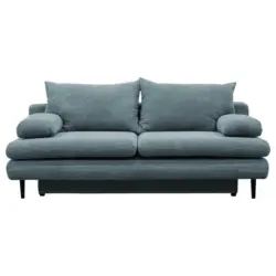 Schlafsofa in Kord Türkis