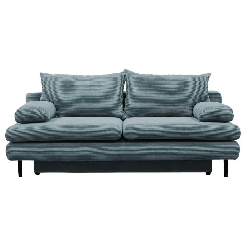 Schlafsofa in Kord Türkis