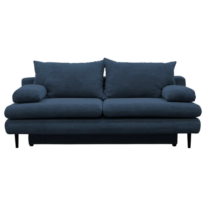 Schlafsofa in Kord Dunkelblau