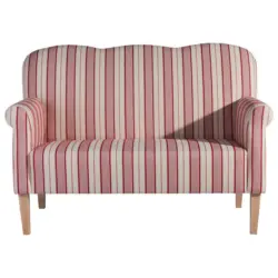 Küchensofa in Textil Rot, Beige