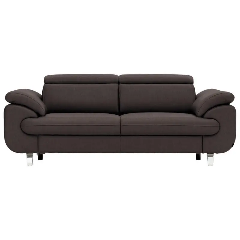 Dreisitzer-Sofa in Leder Dunkelbraun