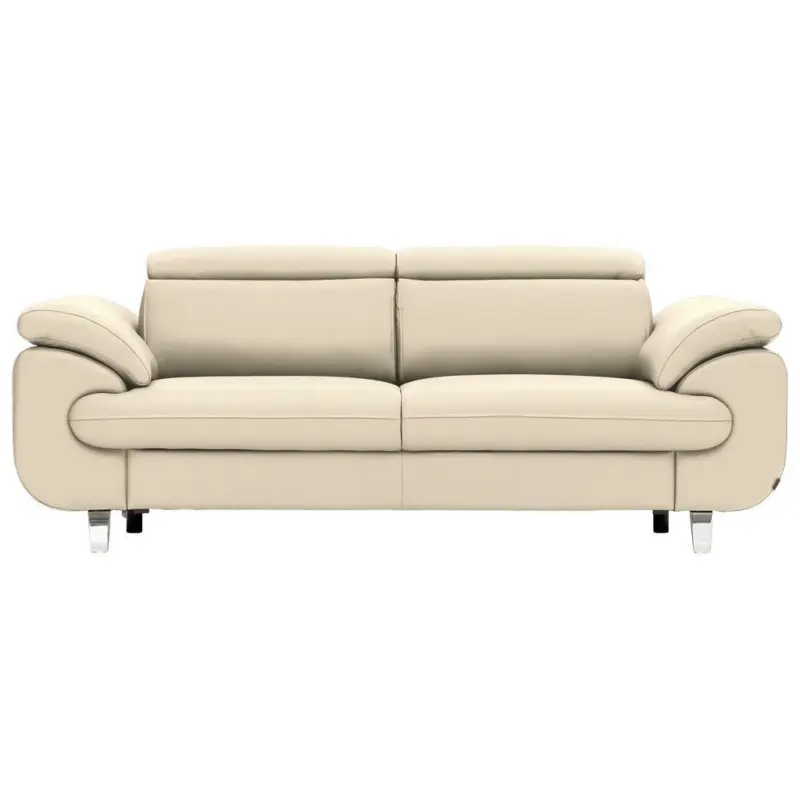 Dreisitzer-Sofa in Leder Beige
