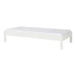 Bett 90/200 cm in Weiß