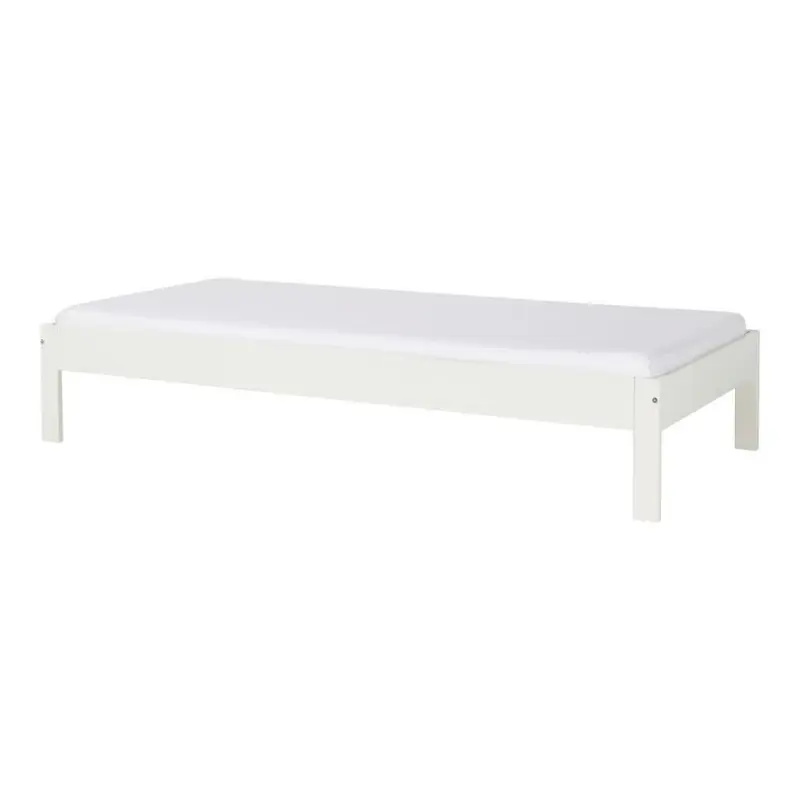 Bett 90/200 cm in Weiß