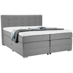 Boxspringbett 180/200 cm in Grau