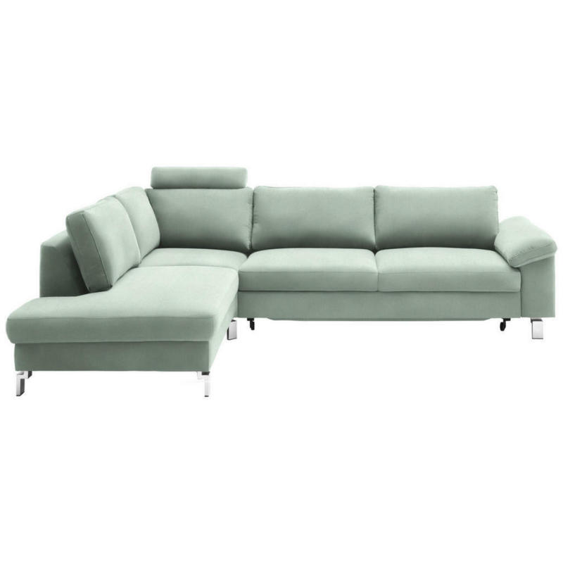 Ecksofa in Velours Mintgrün