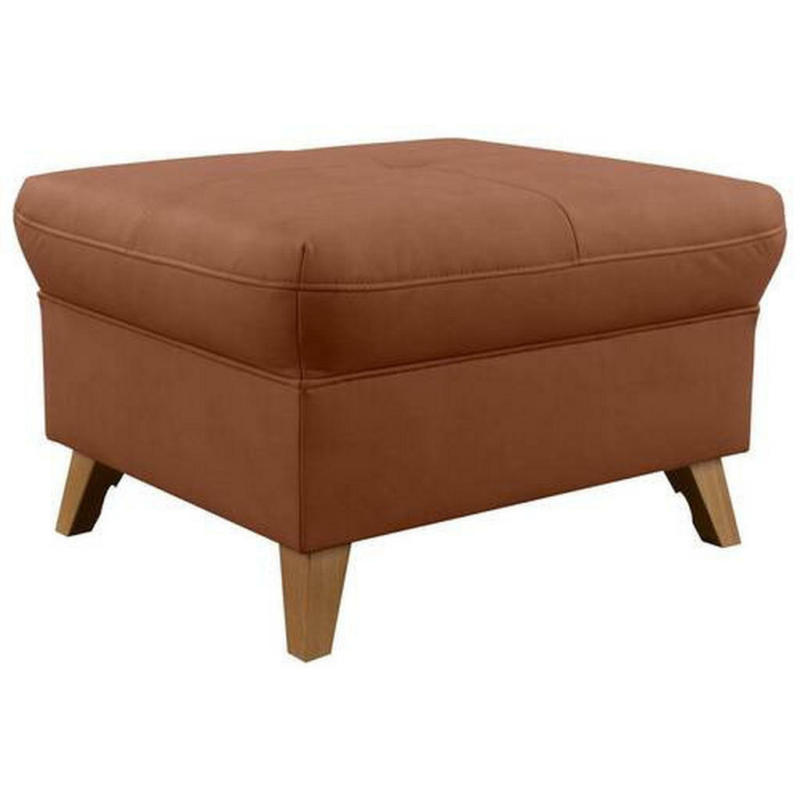 Hocker in Textil Cognac