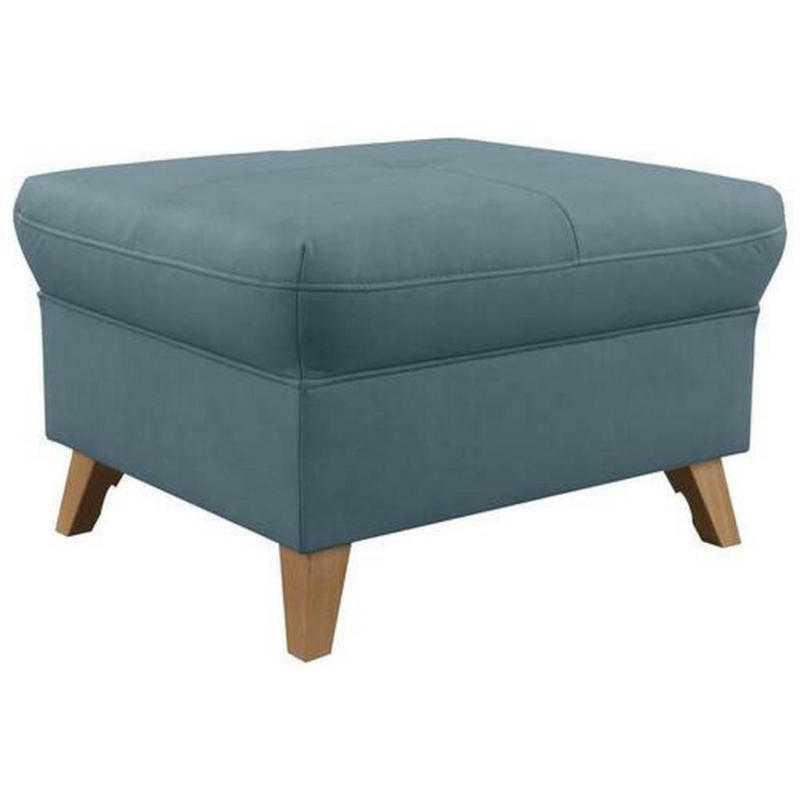 Hocker in Textil Blau