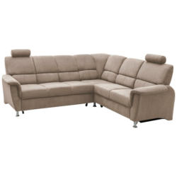 Ecksofa in Mikrofaser Taupe