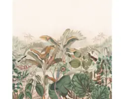 Fototapete Vlies 543674 Curiosity Dschungel terra 5-tlg. 265 x 265 cm