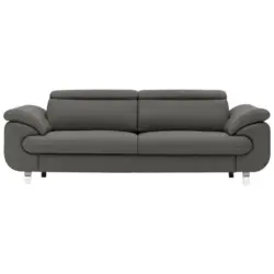 3,5-Sitzer in Echtleder Dunkelgrau