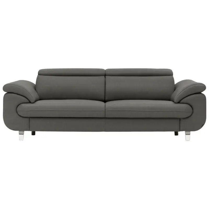 3,5-Sitzer in Echtleder Dunkelgrau