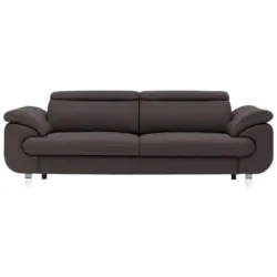 3,5-Sitzer in Echtleder Dunkelbraun