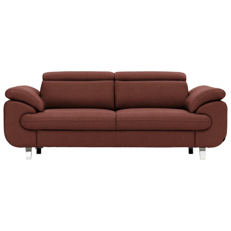 Dreisitzer-Sofa in Leder Braun