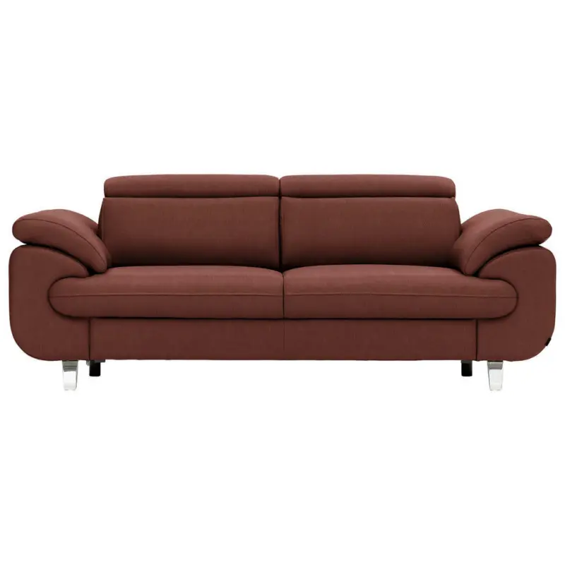 Dreisitzer-Sofa in Leder Braun